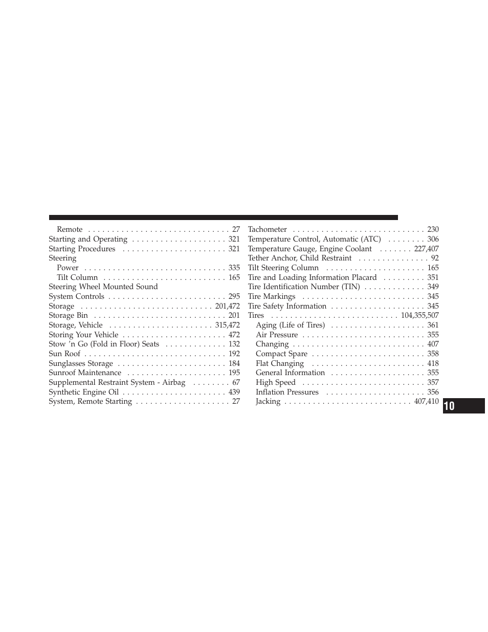 Dodge 2010 Grand Caravan User Manual | Page 526 / 530