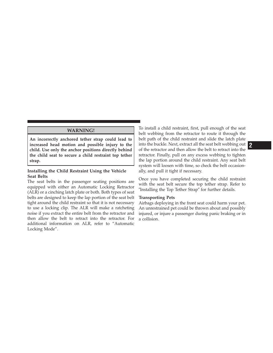 Dodge 2010 Grand Caravan User Manual | Page 96 / 530