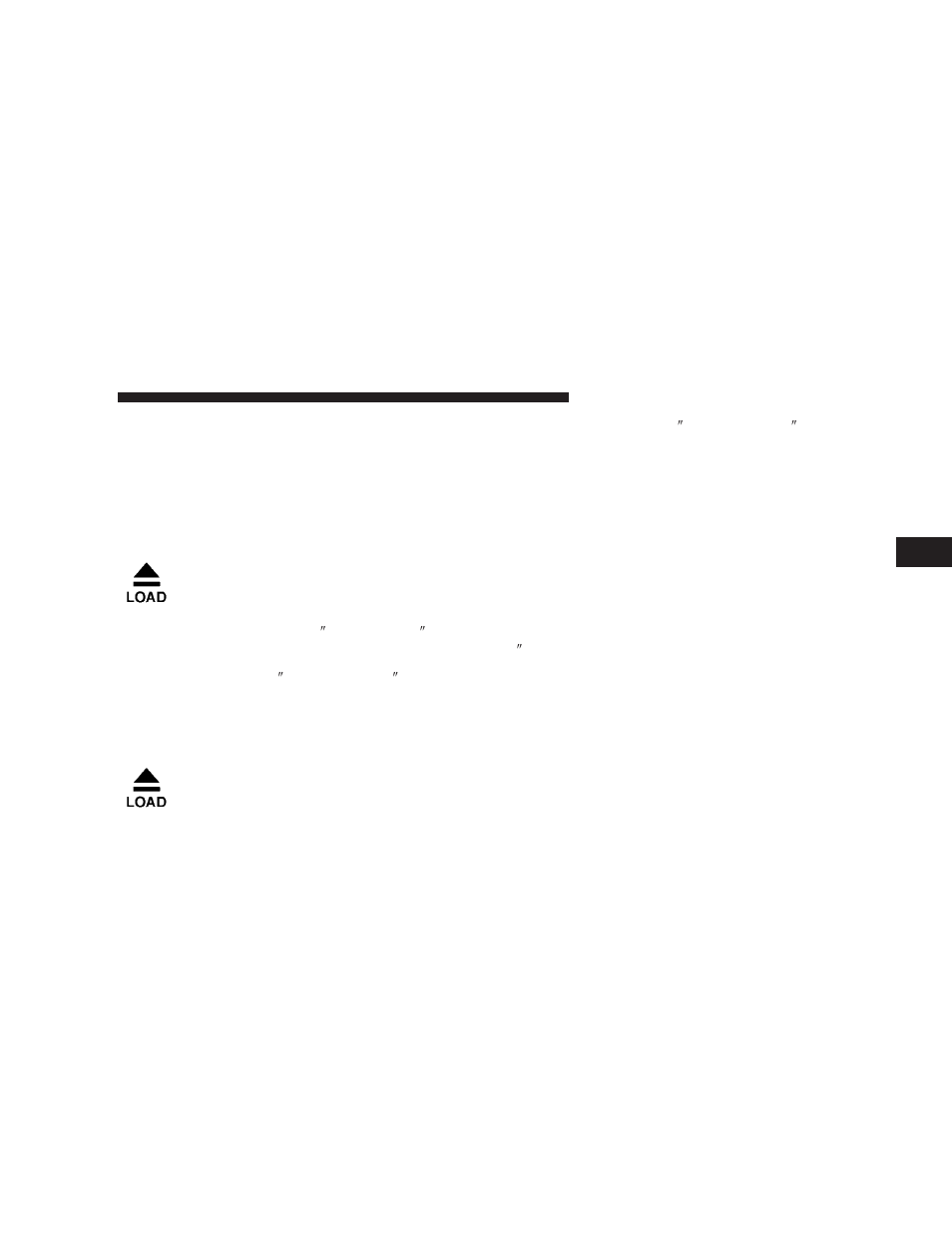 Load/eject button, Cd mode for cd audio play) | Dodge 2007 Charger User Manual | Page 163 / 384