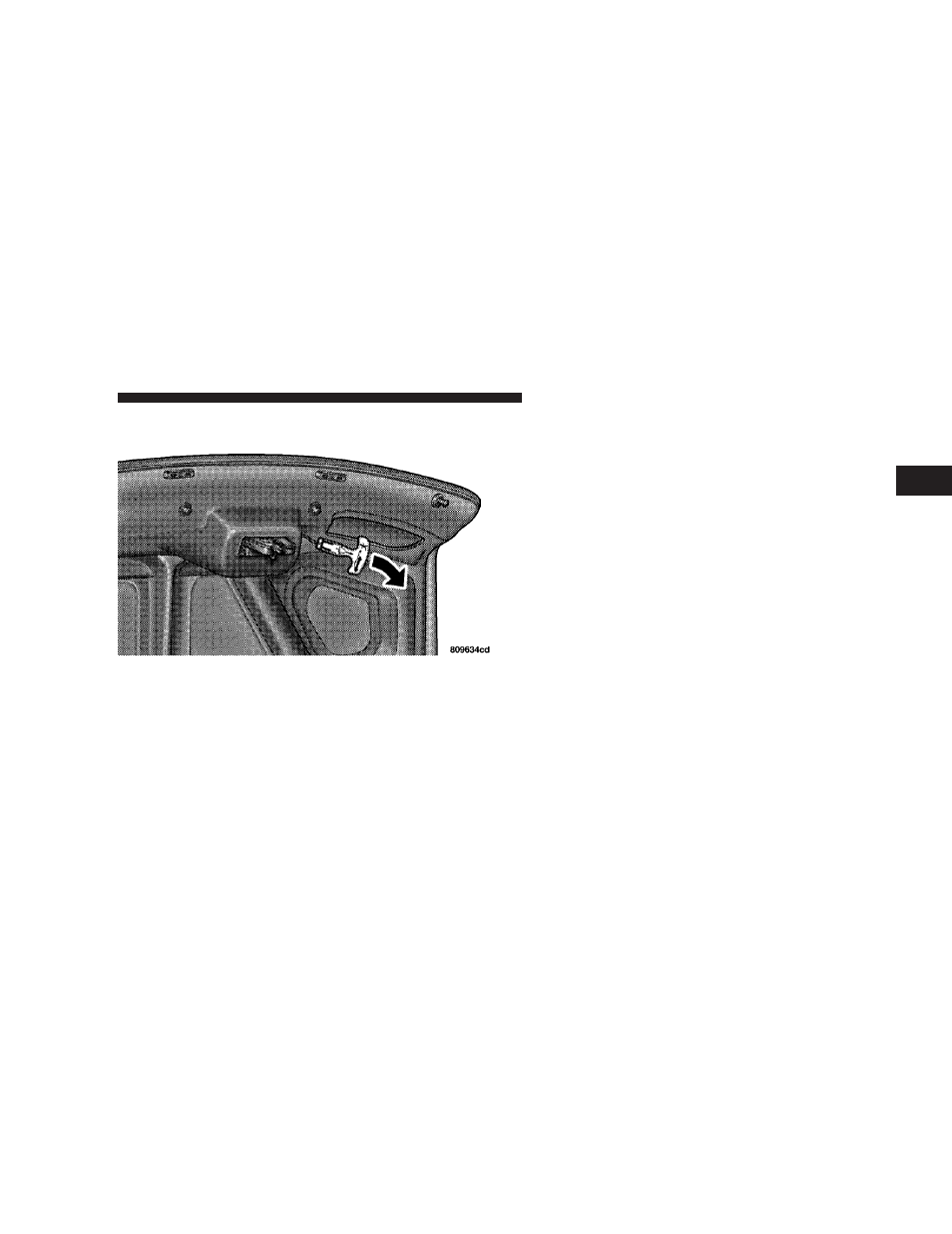 Trunk emergency release, Occupant restraints | Dodge 2007 Charger User Manual | Page 33 / 384