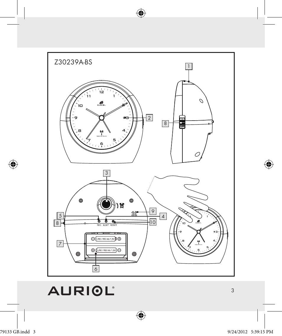 Auriol Z30239 User Manual | Page 3 / 17