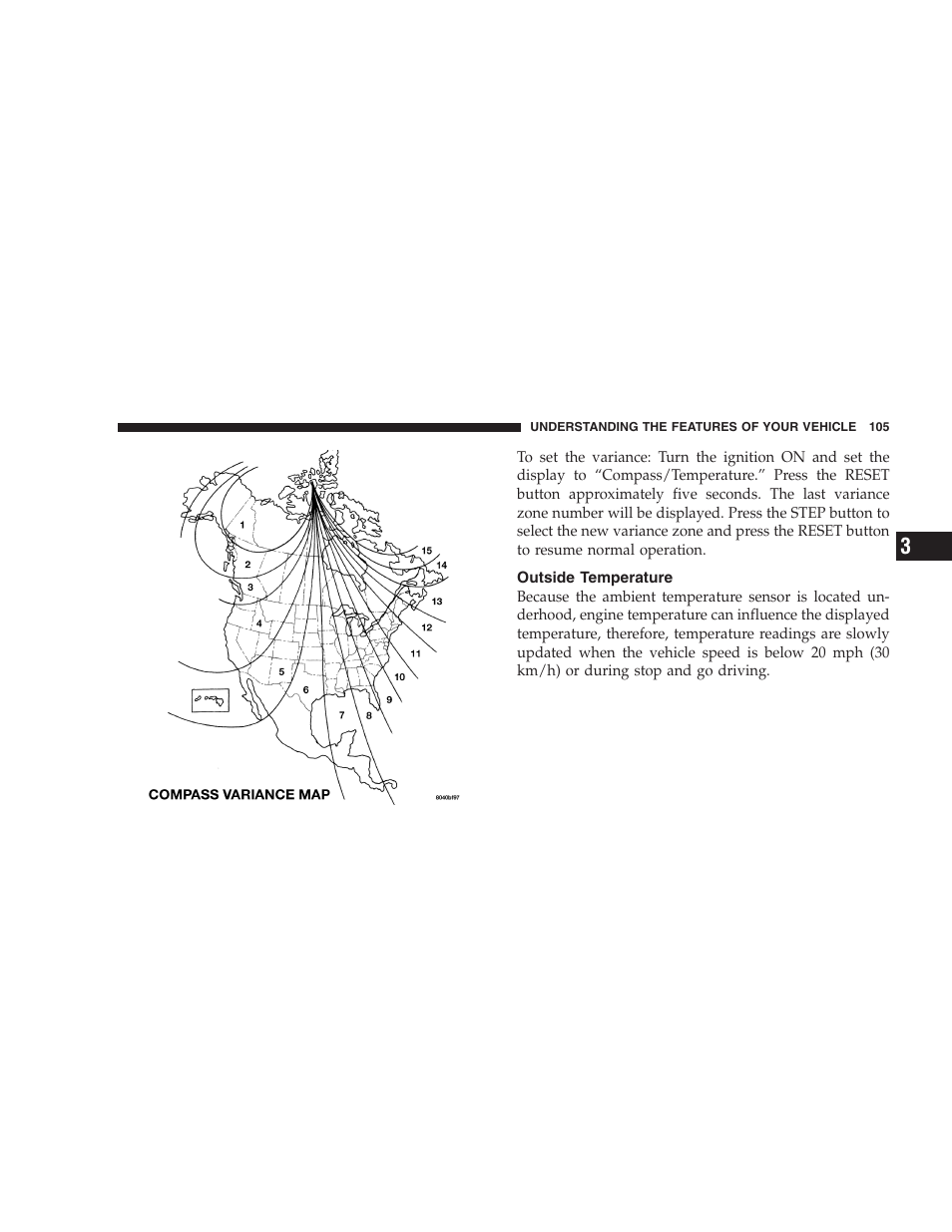 Outside temperature | Dodge 2004 Ram SRT-10 User Manual | Page 105 / 302