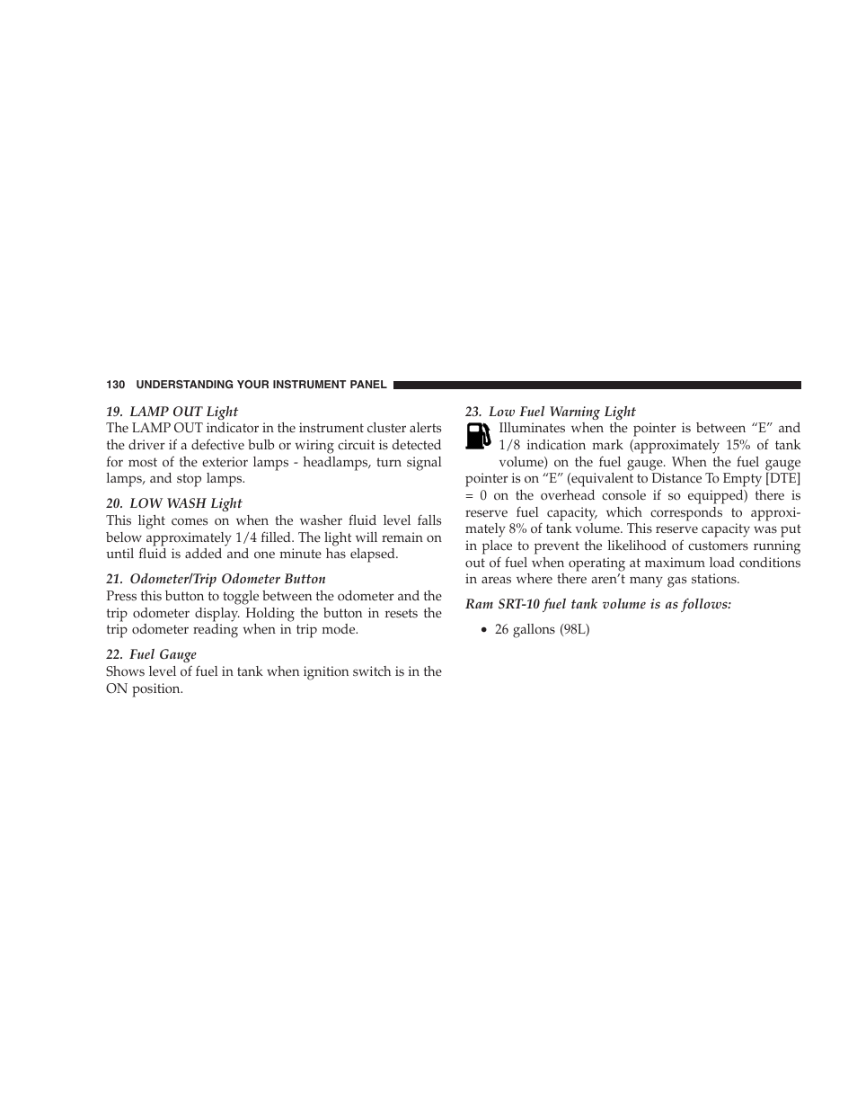 Dodge 2004 Ram SRT-10 User Manual | Page 130 / 302
