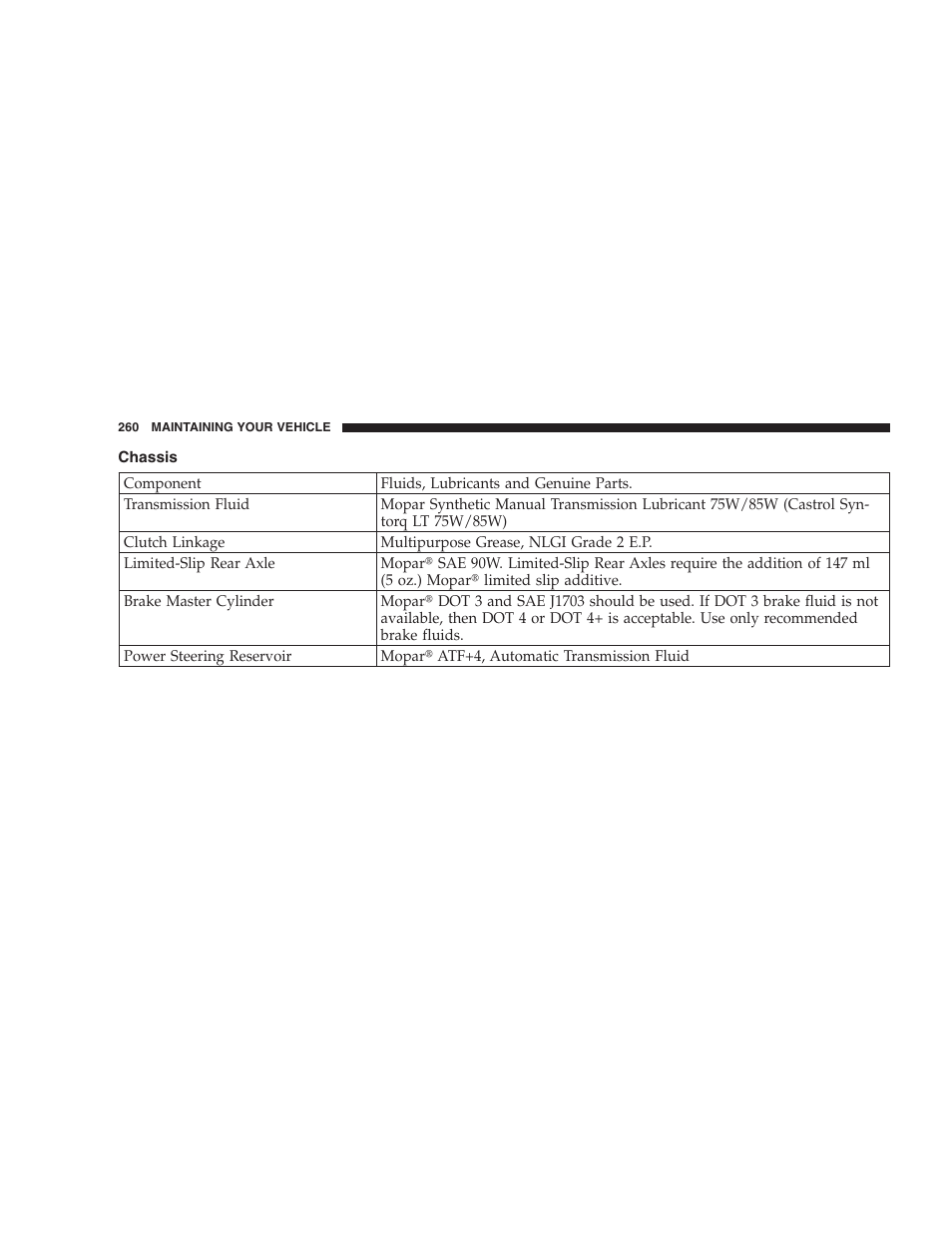 Chassis | Dodge 2004 Ram SRT-10 User Manual | Page 260 / 302