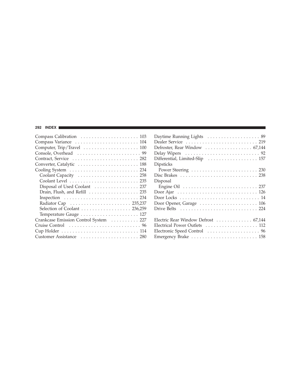 Dodge 2004 Ram SRT-10 User Manual | Page 292 / 302