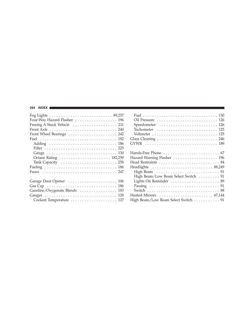 Dodge 2004 Ram SRT-10 User Manual | Page 294 / 302
