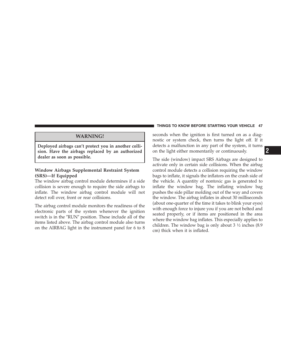 Dodge 2004 Ram SRT-10 User Manual | Page 47 / 302