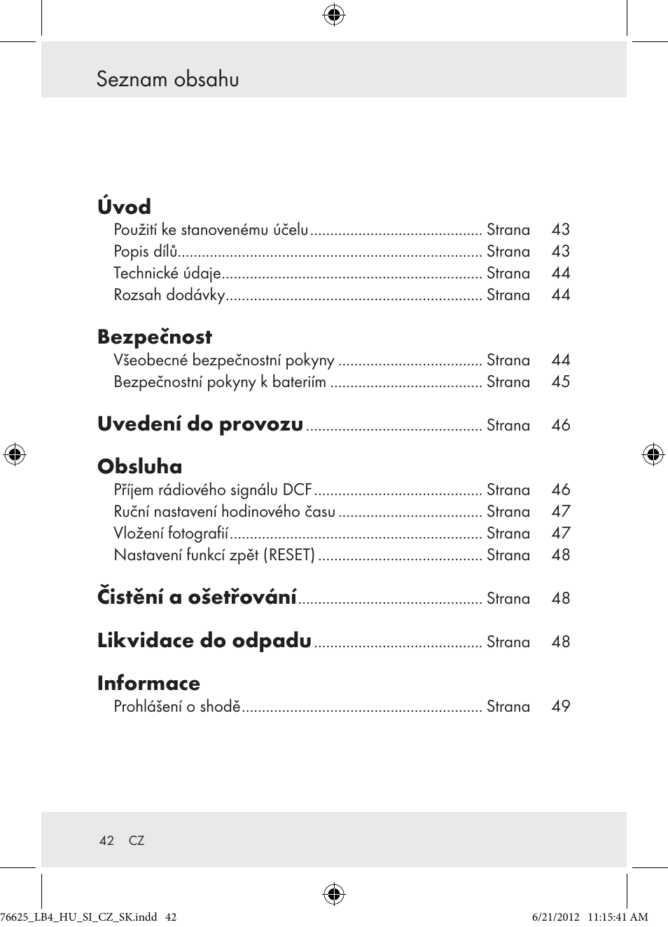 Auriol Z29955A User Manual | Page 42 / 70