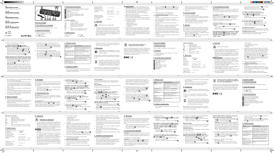 Auriol H14269 User Manual | 2 pages