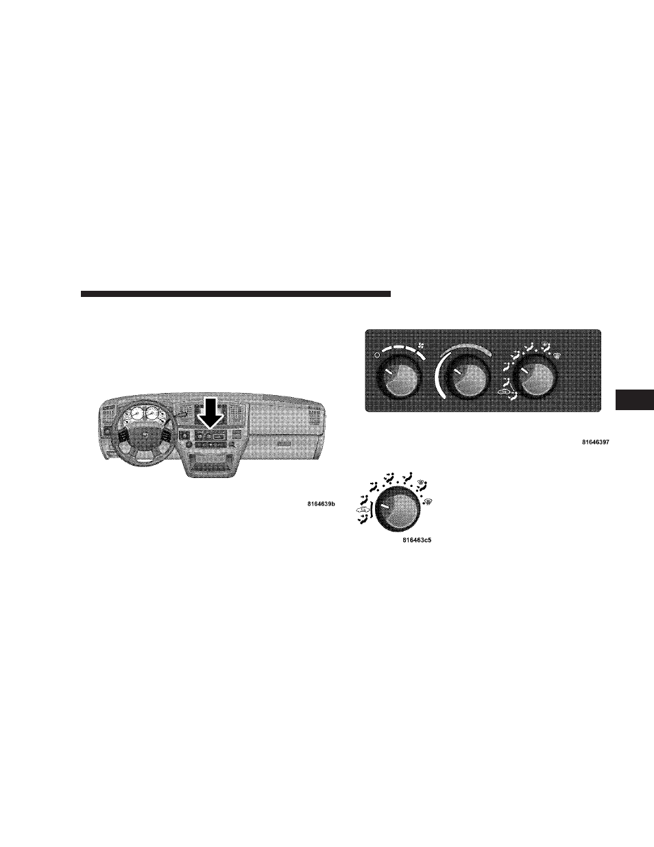 Climate controls, Heater only - if equipped, Heater only — if equipped | Dodge 2008  Ram Pickup 1500 User Manual | Page 261 / 554