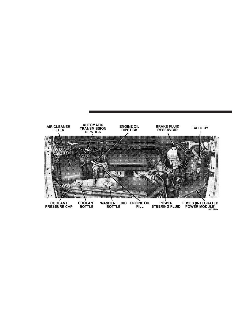 Engine compartment- 3.7l, Engine compartment— 3.7l | Dodge 2008  Ram Pickup 1500 User Manual | Page 446 / 554