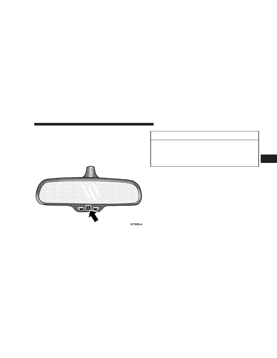 Automatic dimming mirror - if equipped, Outside mirrors, Automatic dimming mirror – if equipped | Dodge 2008  Ram Pickup 1500 User Manual | Page 89 / 554