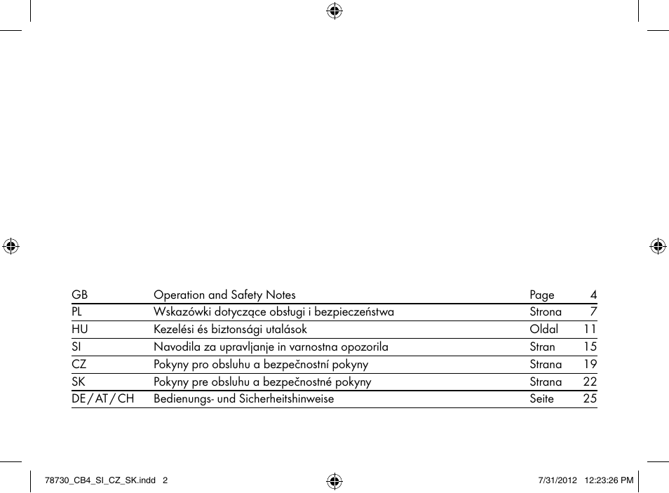 Auriol Z9850 User Manual | Page 2 / 29