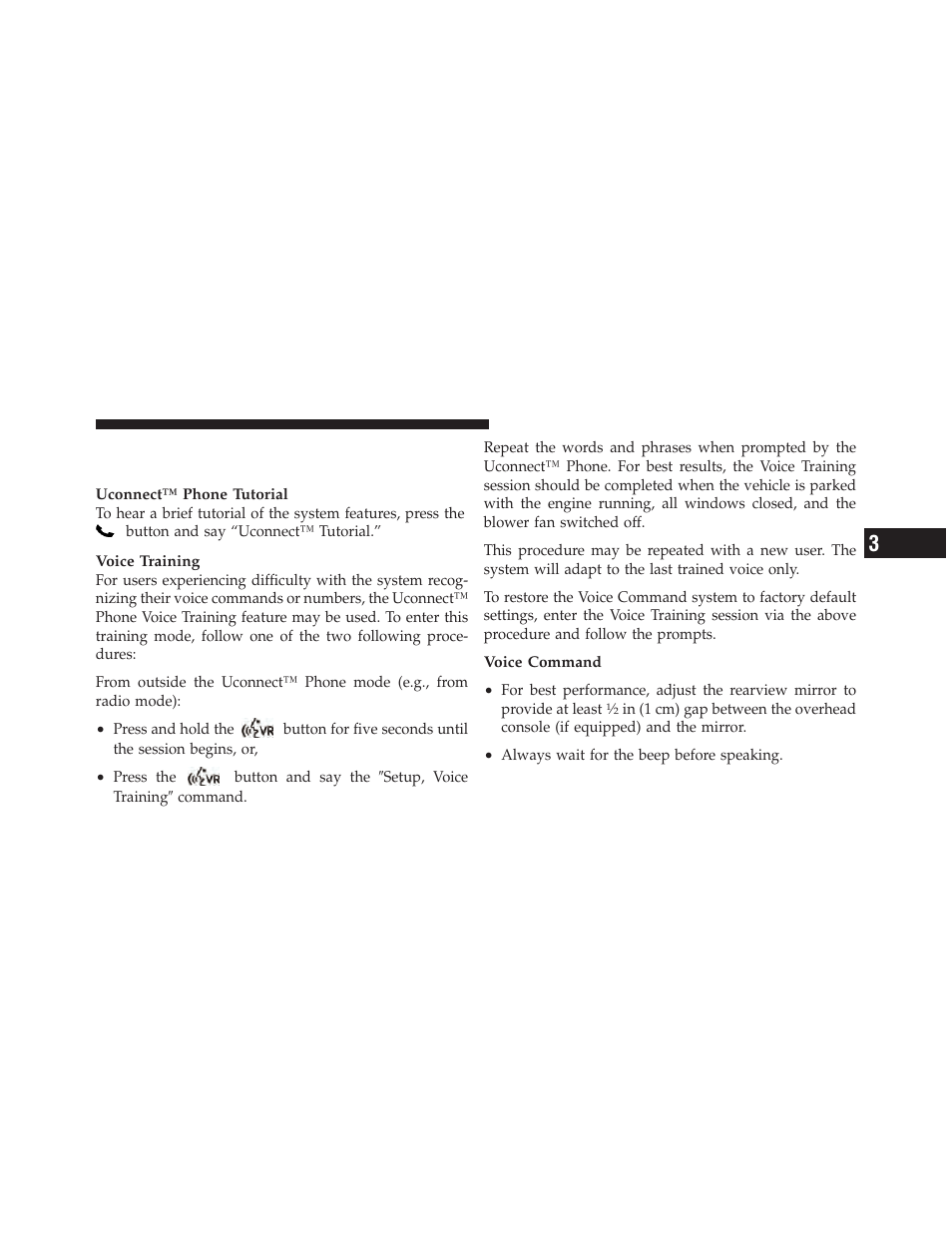 Things you should know about your uconnect™ phone, Things you should know about your, Uconnect™ phone | Dodge 2010 Charger User Manual | Page 112 / 484