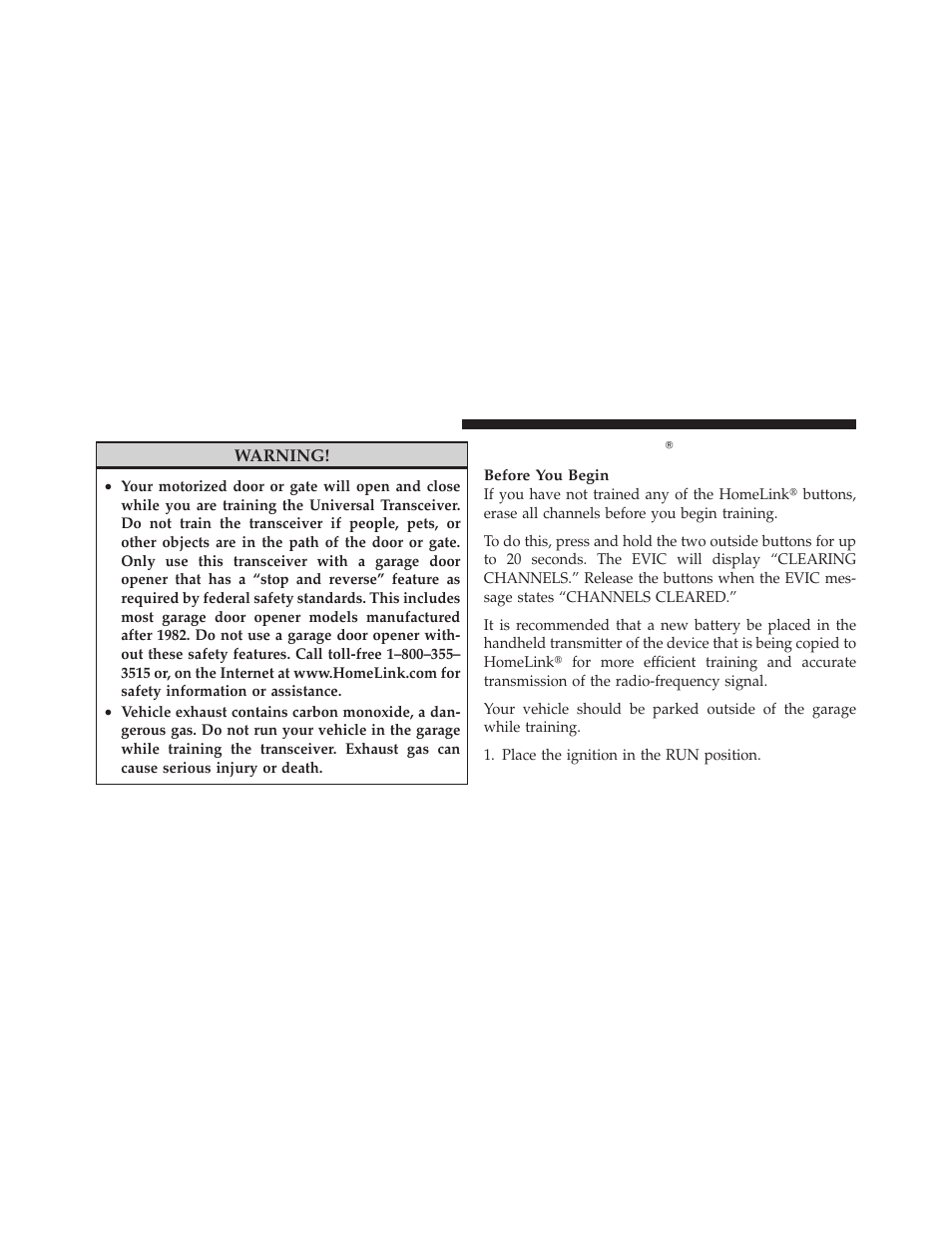 Programming homelink | Dodge 2010 Charger User Manual | Page 151 / 484