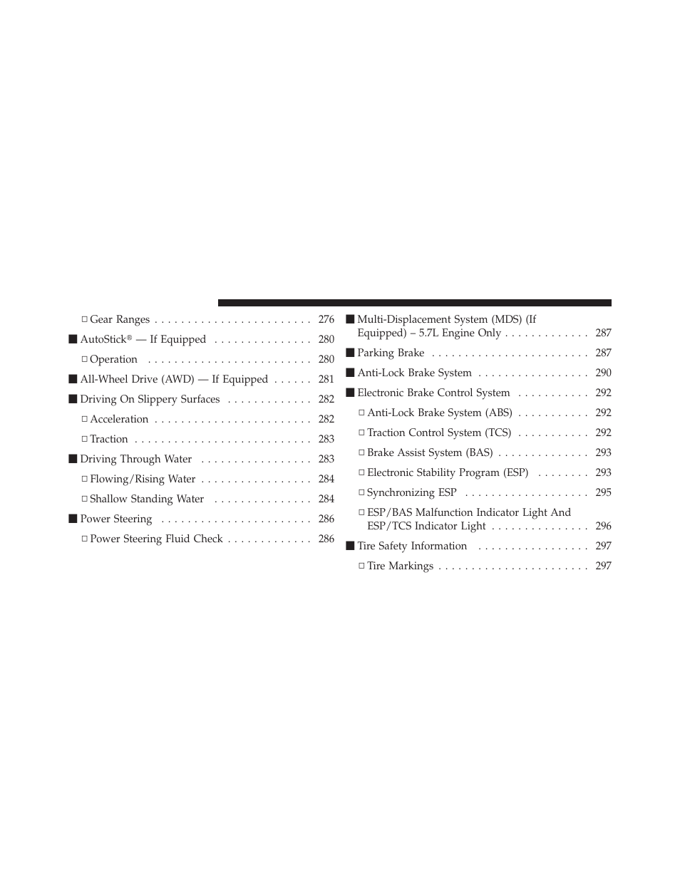 Dodge 2010 Charger User Manual | Page 261 / 484