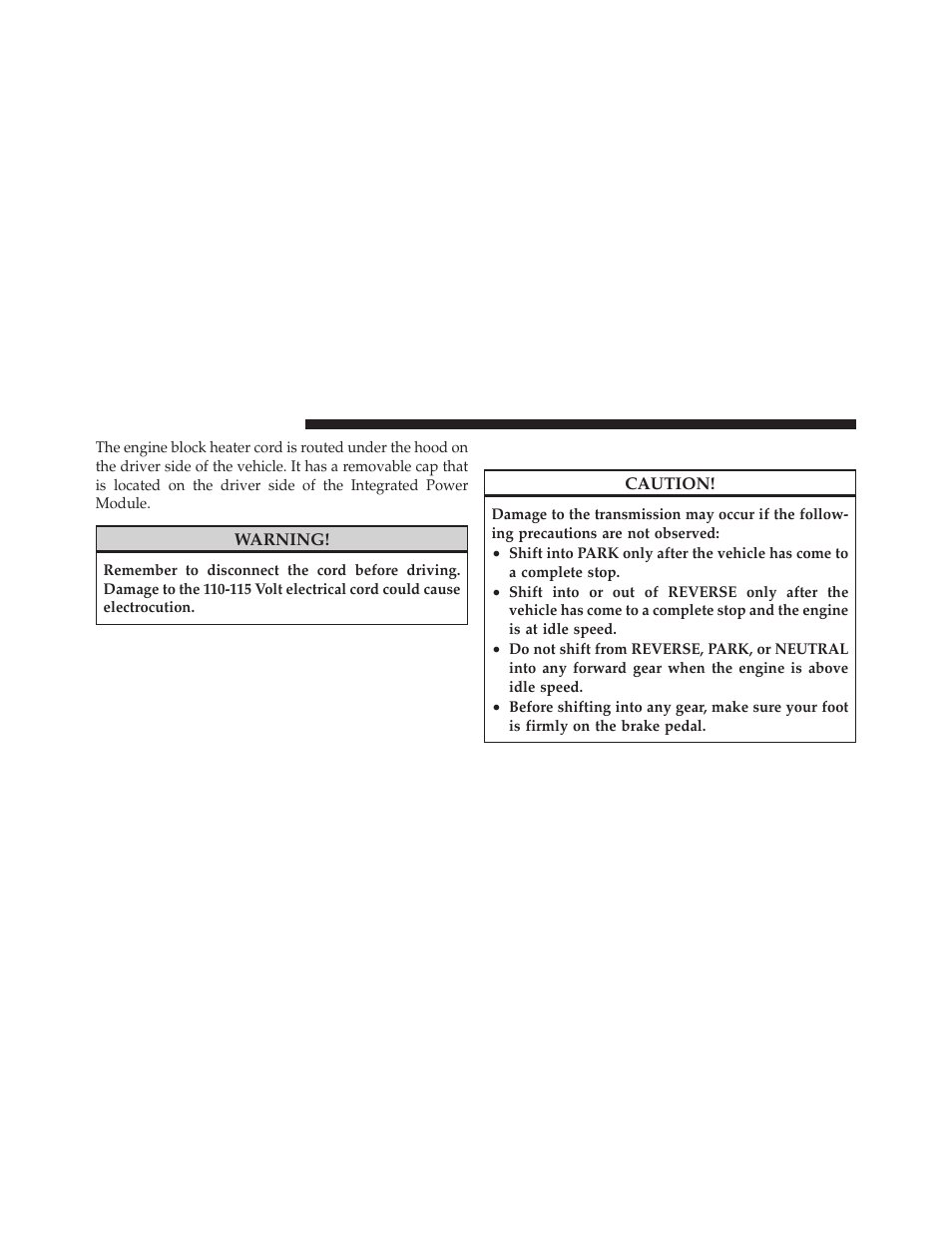 Automatic transmission | Dodge 2010 Charger User Manual | Page 267 / 484