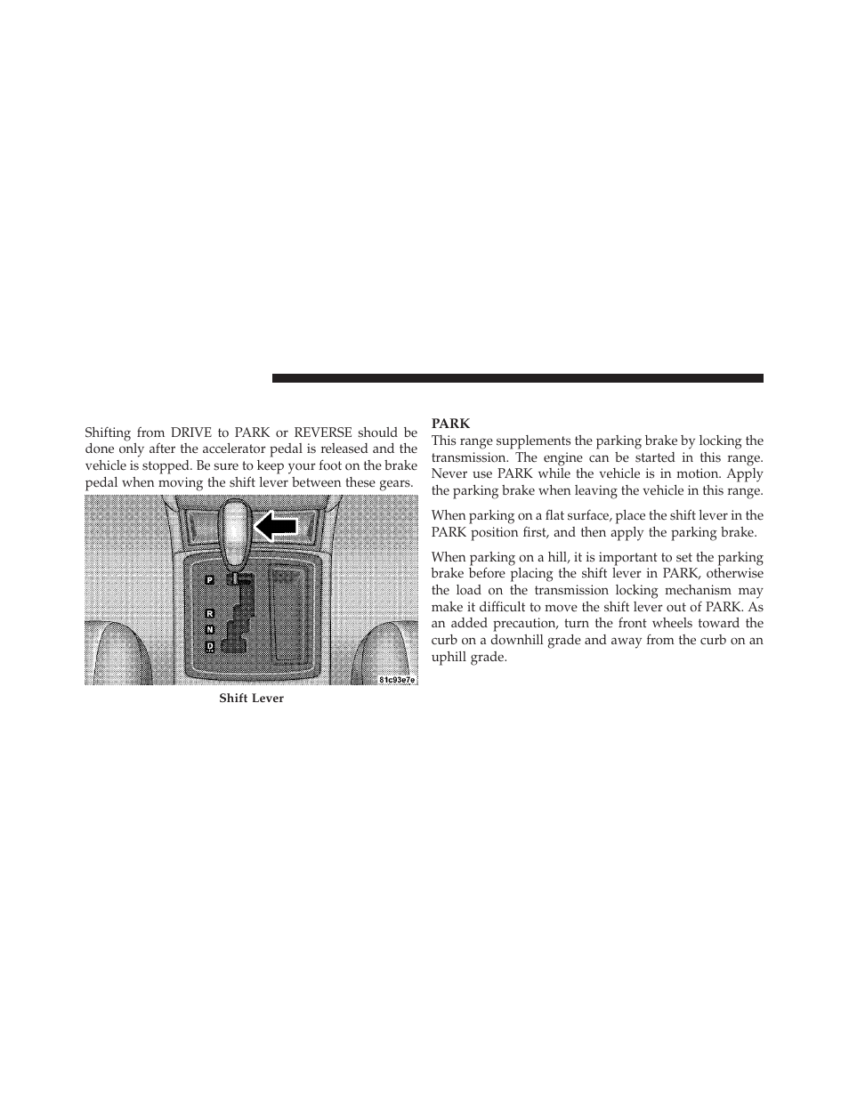 Five-speed automatic transmission – if equipped, Gear ranges, Five-speed automatic transmission | If equipped | Dodge 2010 Charger User Manual | Page 277 / 484