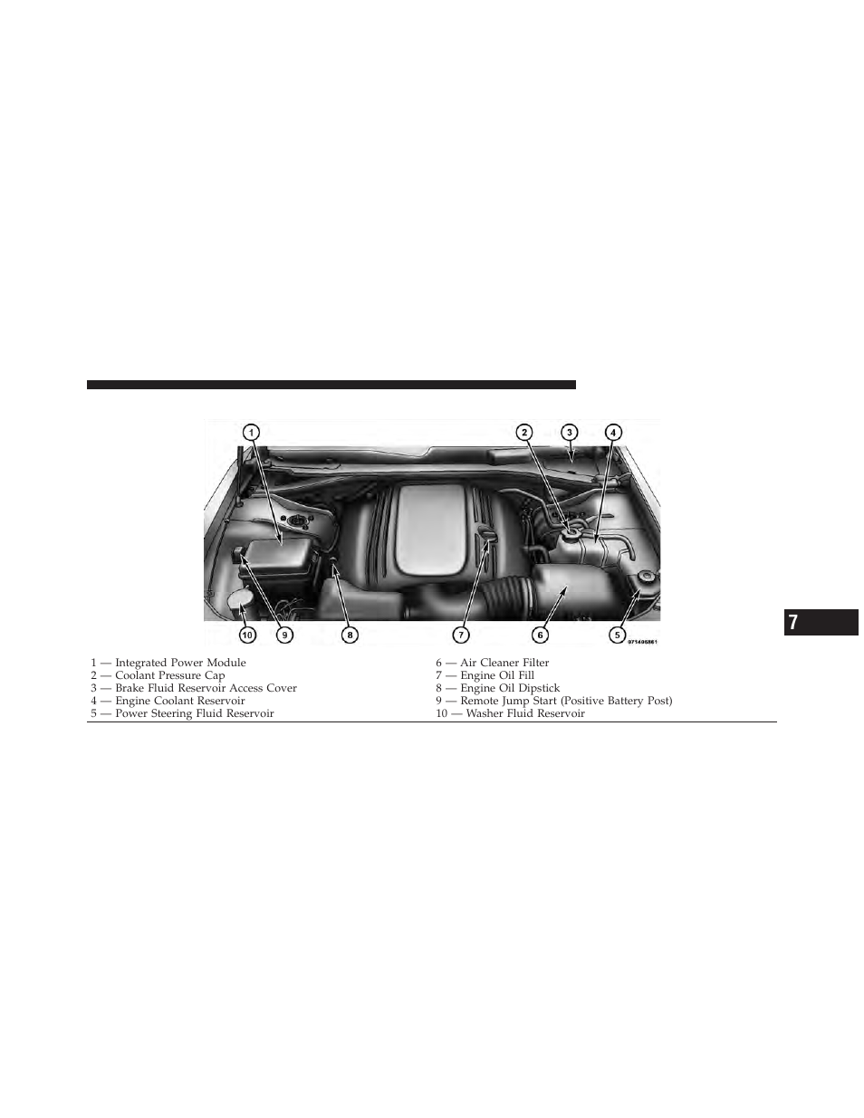 Engine compartment — 5.7l | Dodge 2010 Charger User Manual | Page 376 / 484