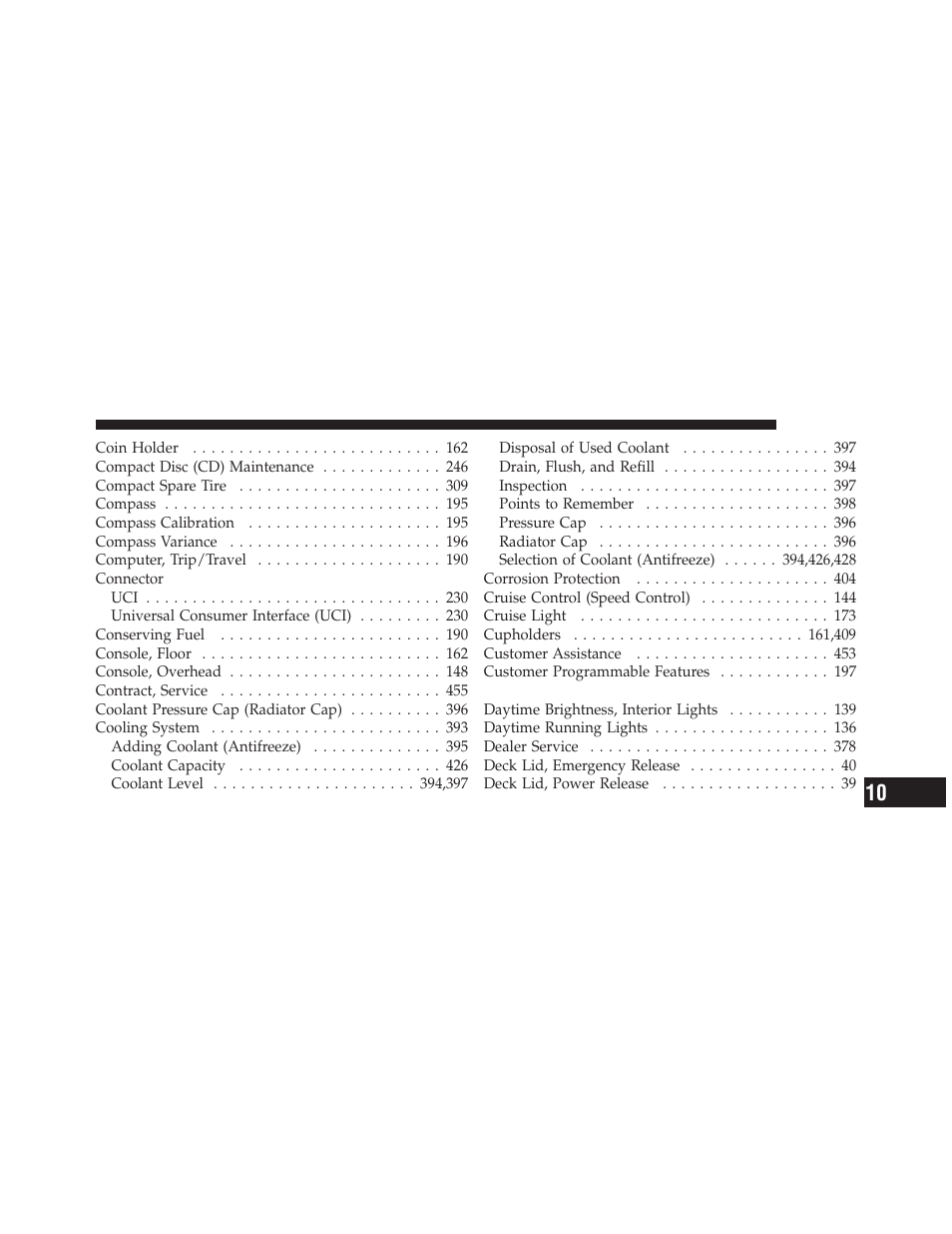 Dodge 2010 Charger User Manual | Page 466 / 484