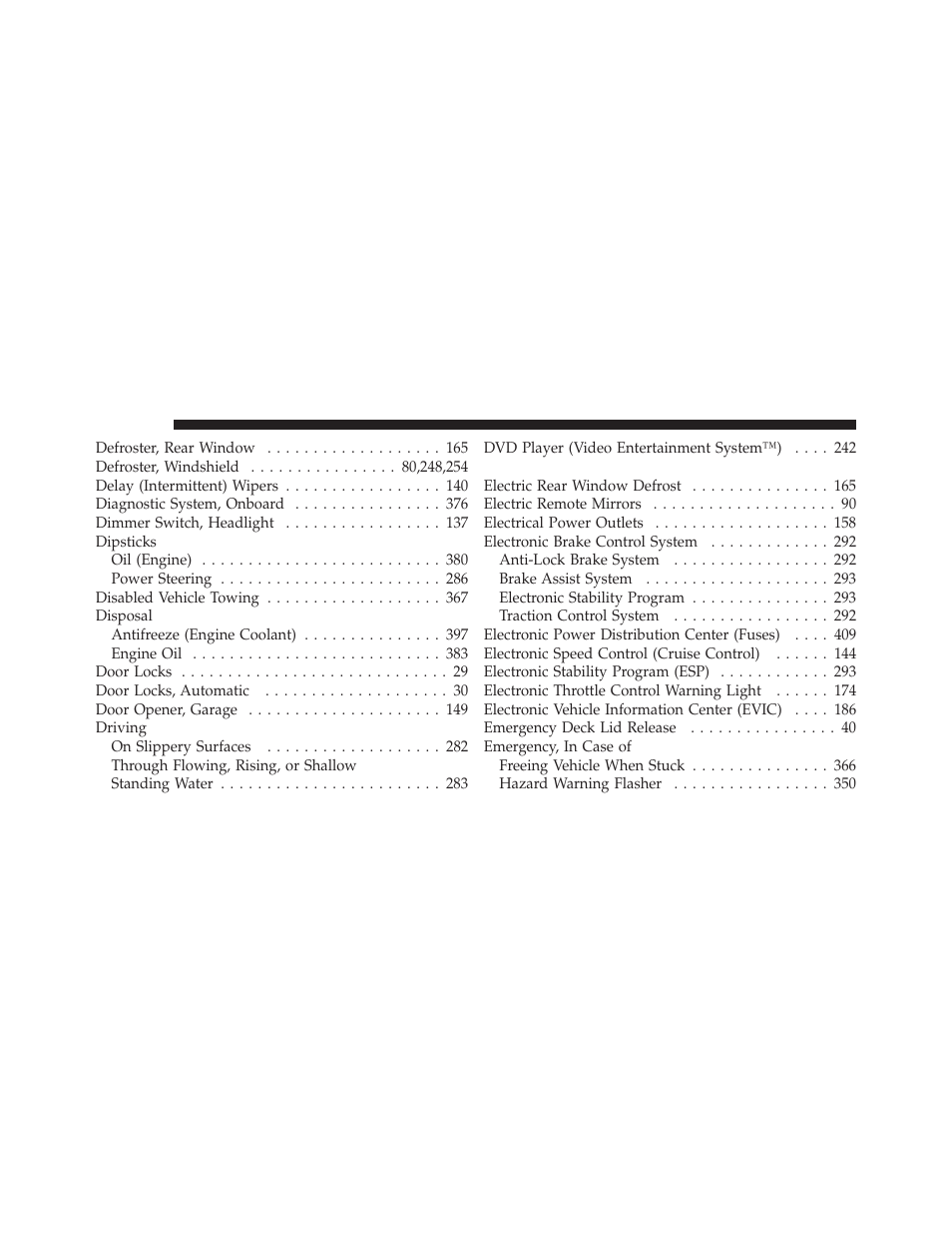 Dodge 2010 Charger User Manual | Page 467 / 484