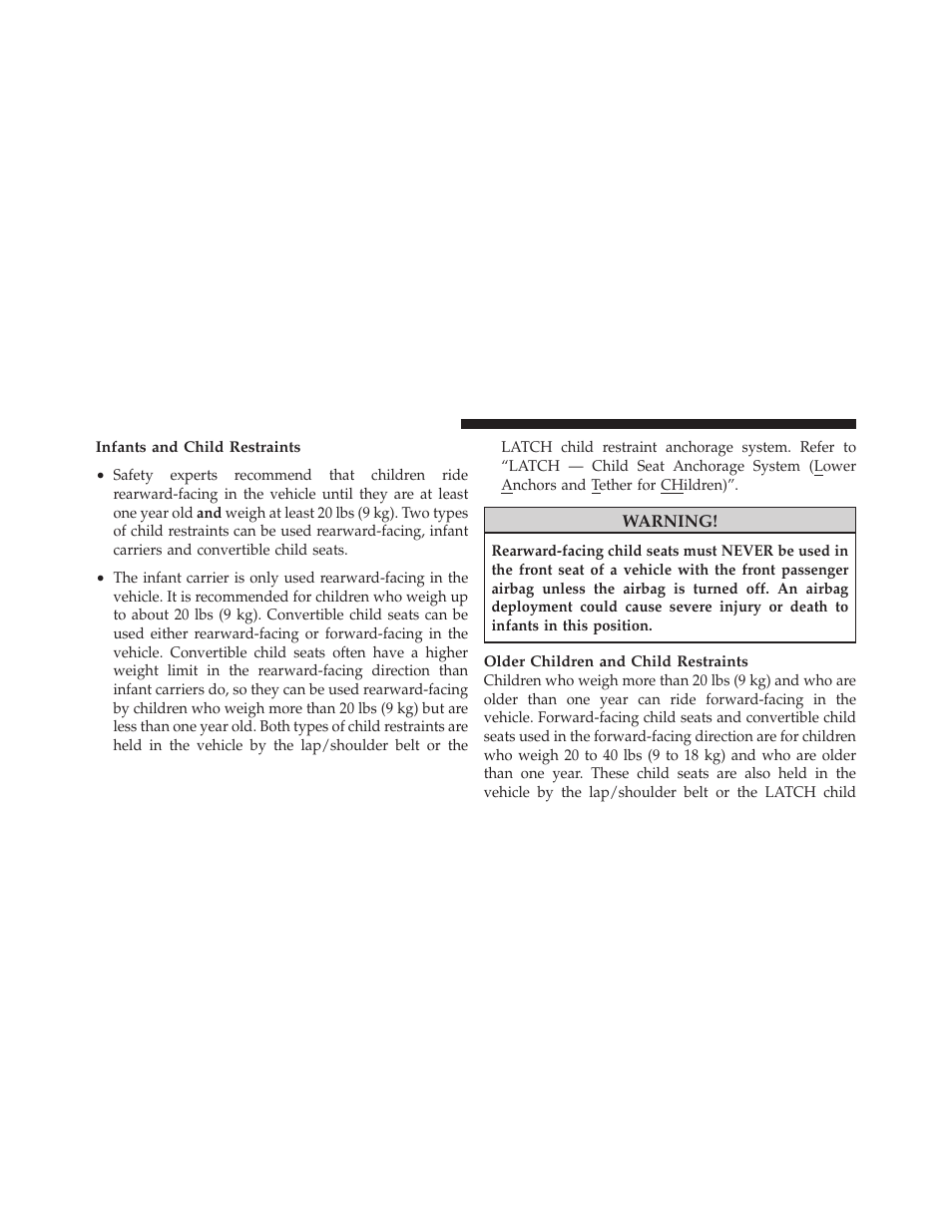 Dodge 2010 Charger User Manual | Page 69 / 484