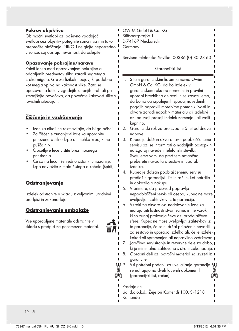 Auriol Z31261 User Manual | Page 10 / 16