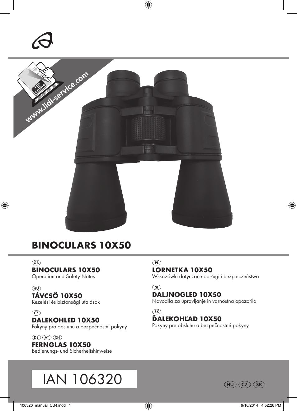 Auriol 106320-14-01 User Manual | 18 pages