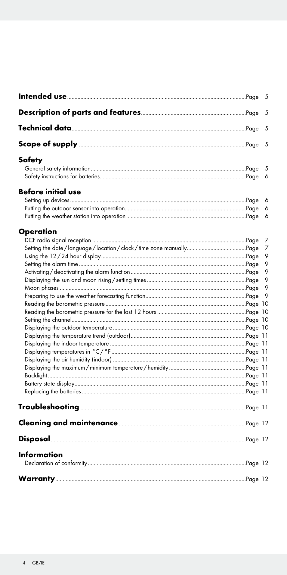 Auriol Z31092 User Manual | Page 4 / 70