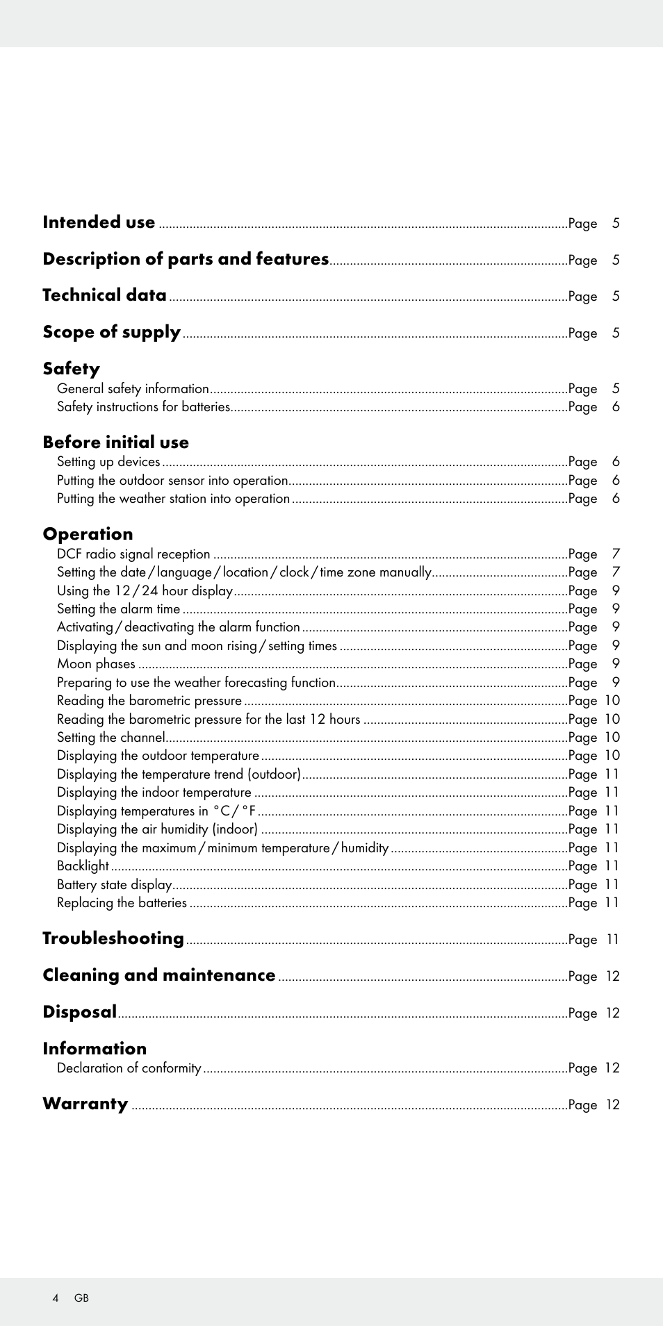Auriol Z31092 User Manual | Page 4 / 71