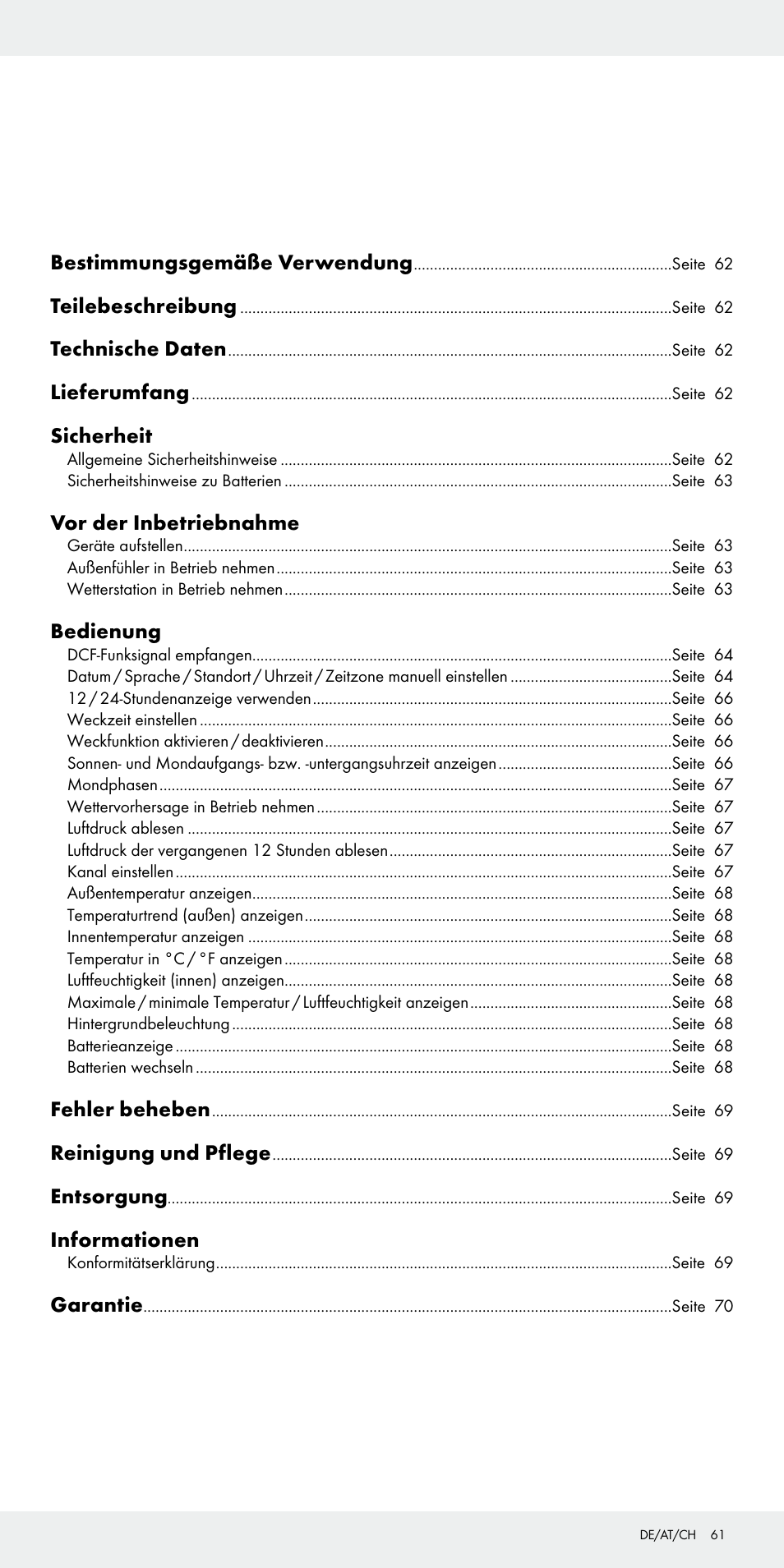 Auriol Z31092 User Manual | Page 61 / 71