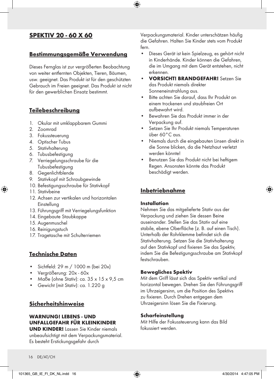 Auriol Z31261 User Manual | Page 16 / 18