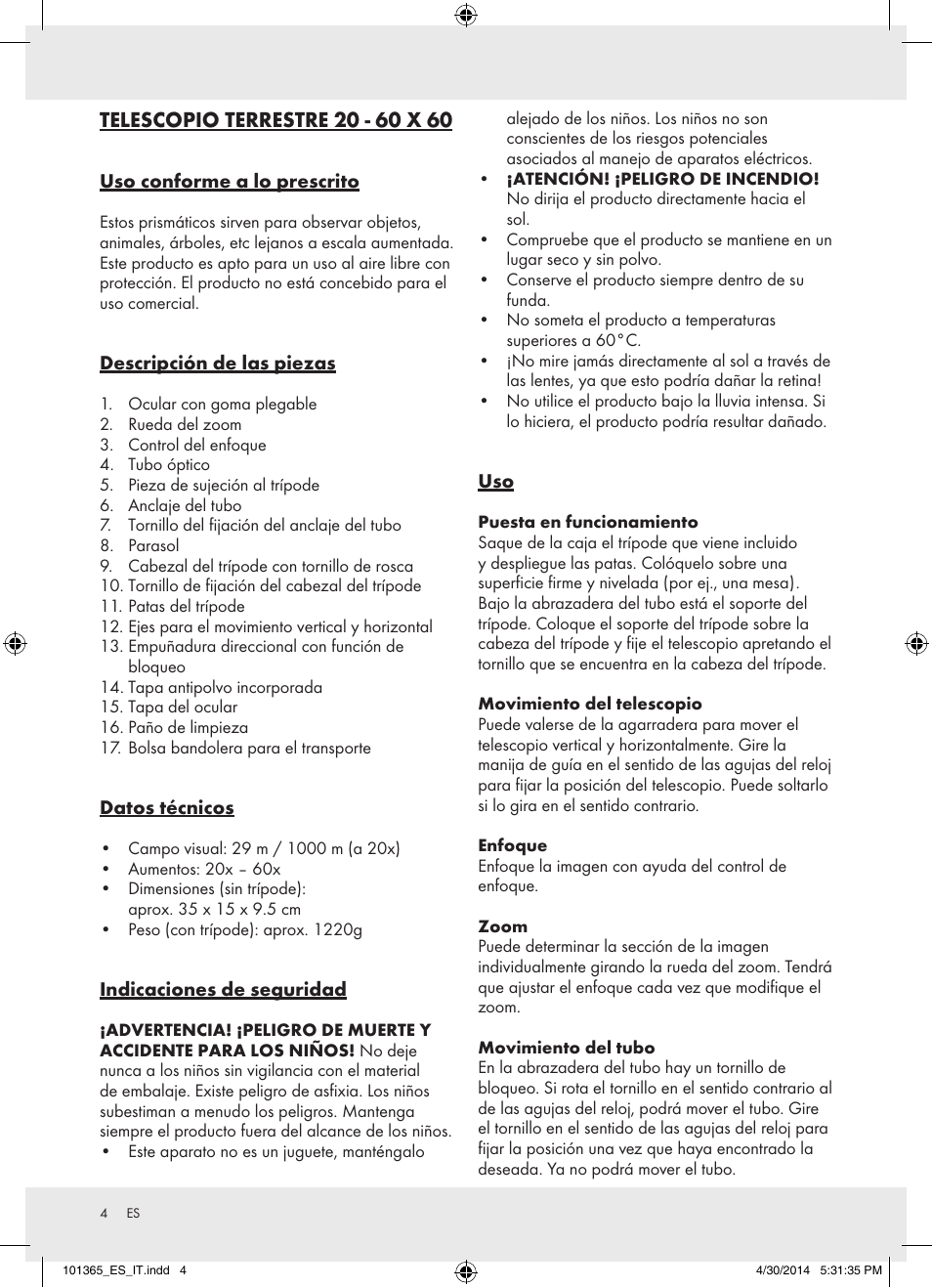 Auriol Z31261 User Manual | Page 4 / 14