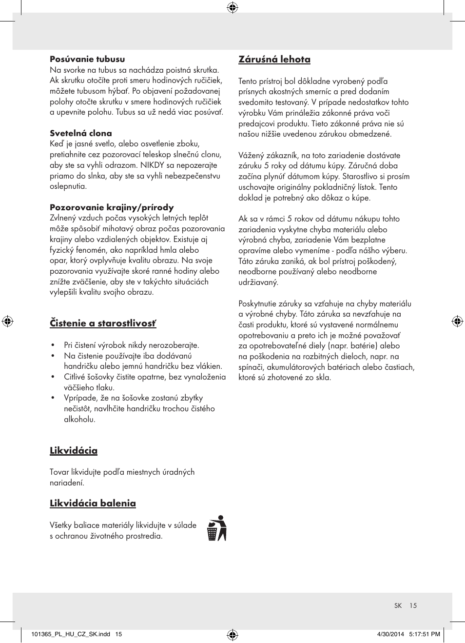 Auriol Z31261 User Manual | Page 15 / 18