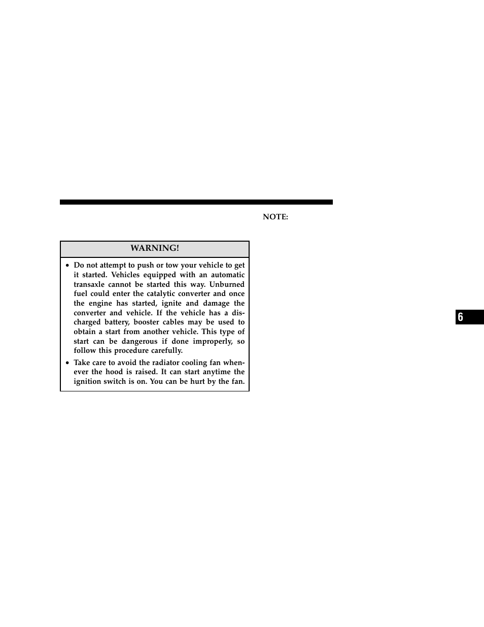 Jump-starting procedures if battery is low | Dodge 2006 JR41 Stratus Sedan User Manual | Page 197 / 296