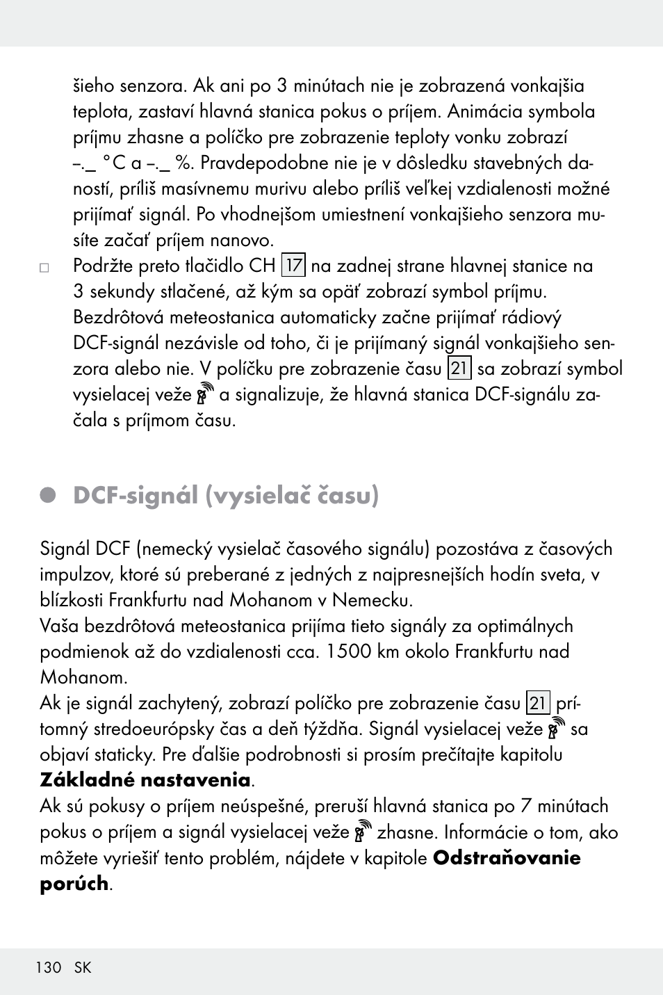 Dcf-signál (vysielač času) | Auriol Z32171 User Manual | Page 130 / 146