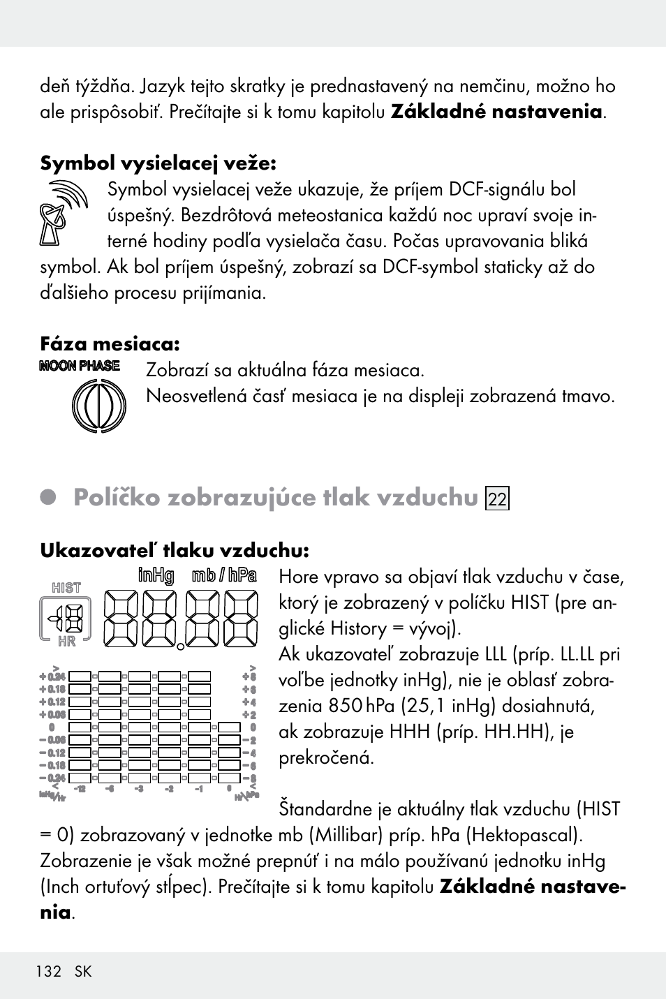 Políčko zobrazujúce tlak vzduchu | Auriol Z32171 User Manual | Page 132 / 146