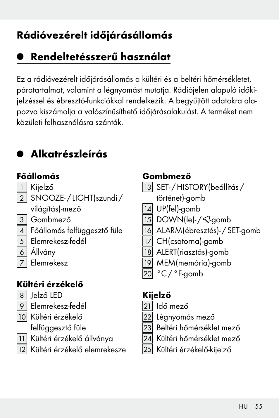 Alkatrészleírás | Auriol Z32171 User Manual | Page 55 / 146