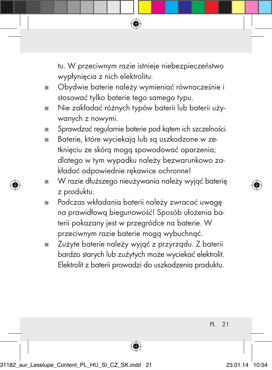 Auriol Z29652A User Manual | Page 21 / 82