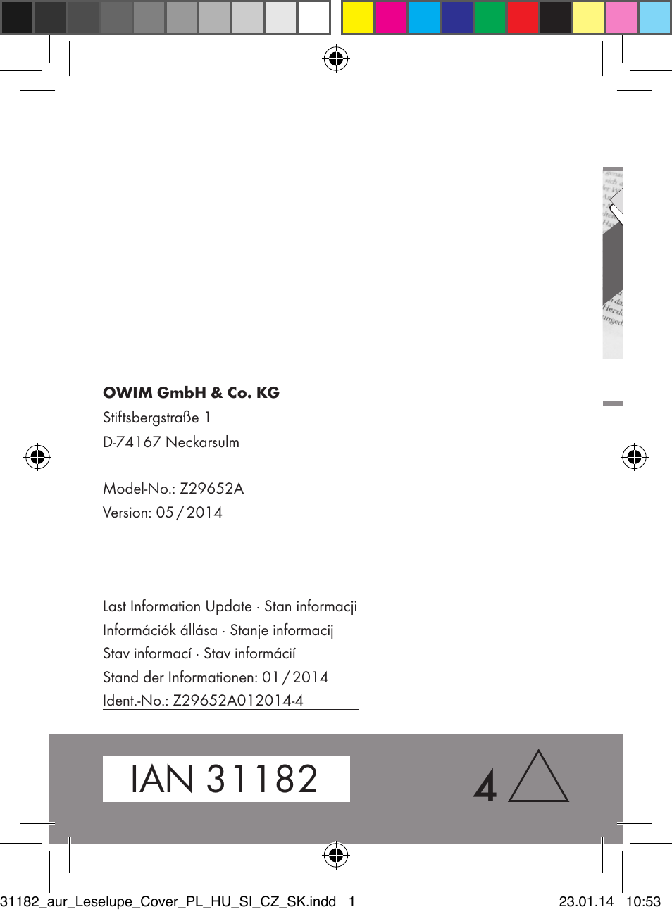 Auriol Z29652A User Manual | Page 82 / 82