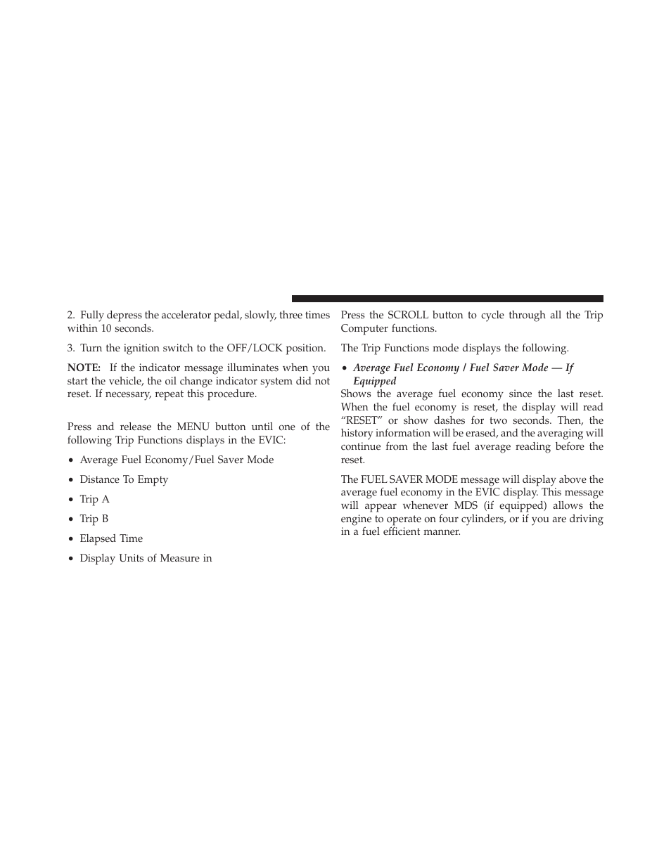 Trip functions | Dodge 2010 Challenger User Manual | Page 179 / 469