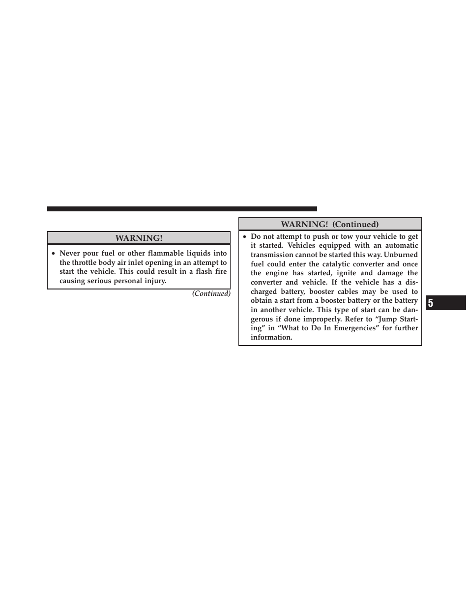 If engine fails to start | Dodge 2010 Challenger User Manual | Page 246 / 469