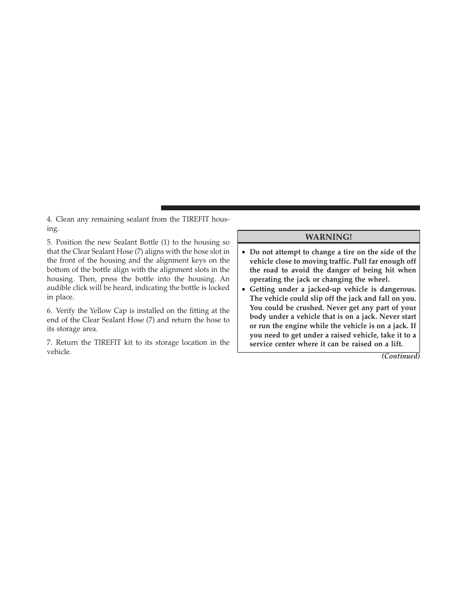 Jacking and tire changing | Dodge 2010 Challenger User Manual | Page 347 / 469