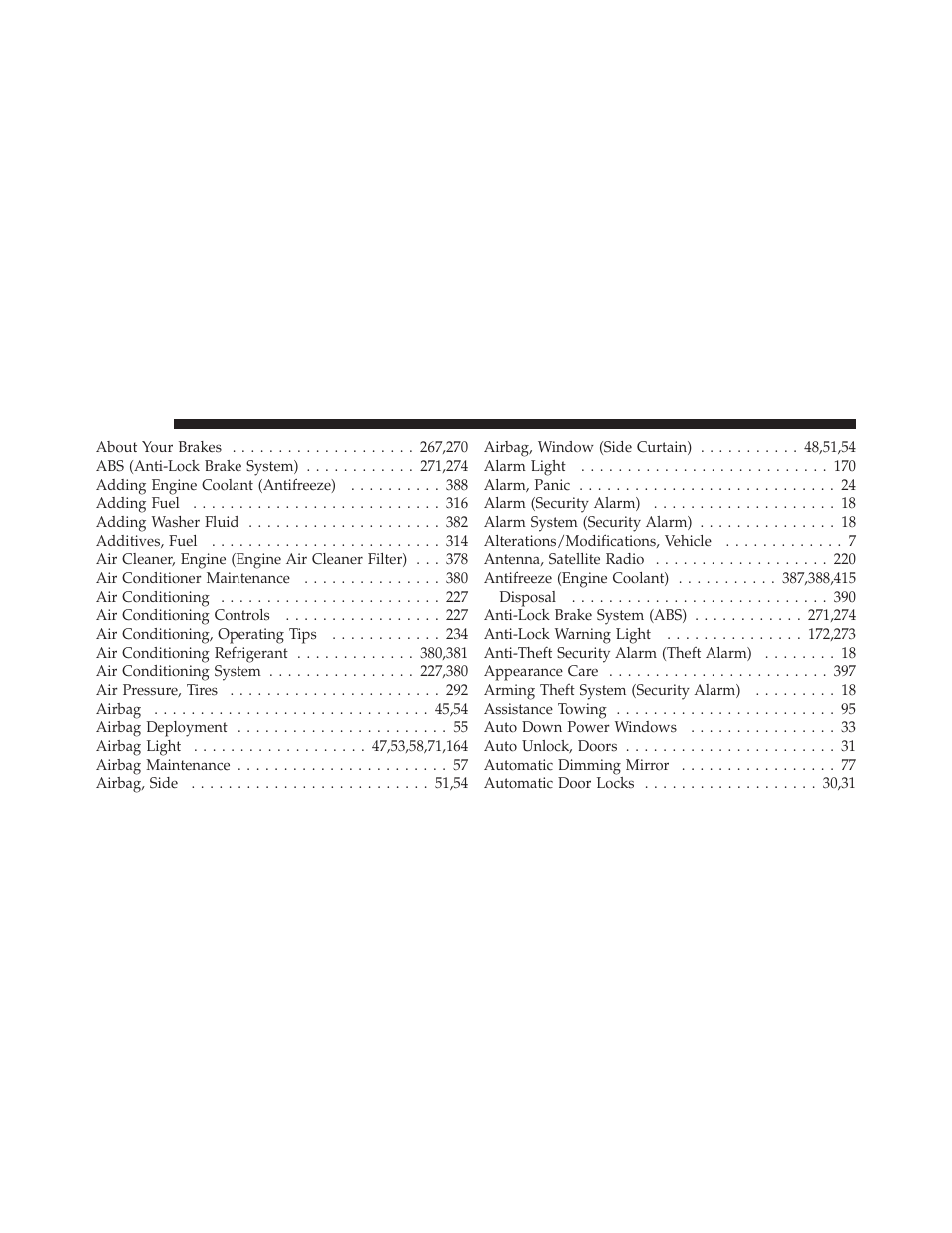 Dodge 2010 Challenger User Manual | Page 449 / 469