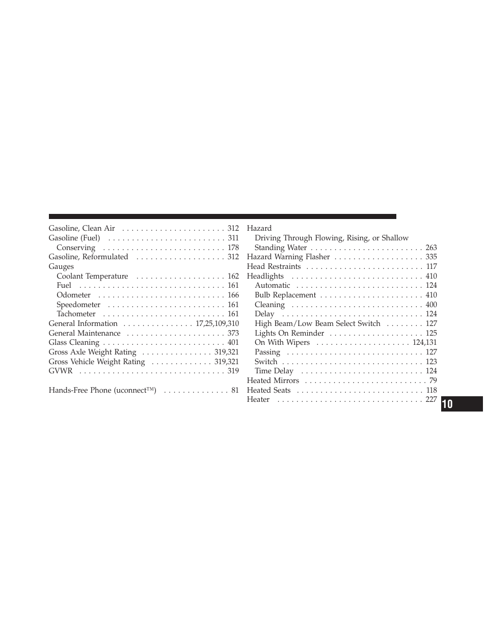 Dodge 2010 Challenger User Manual | Page 456 / 469