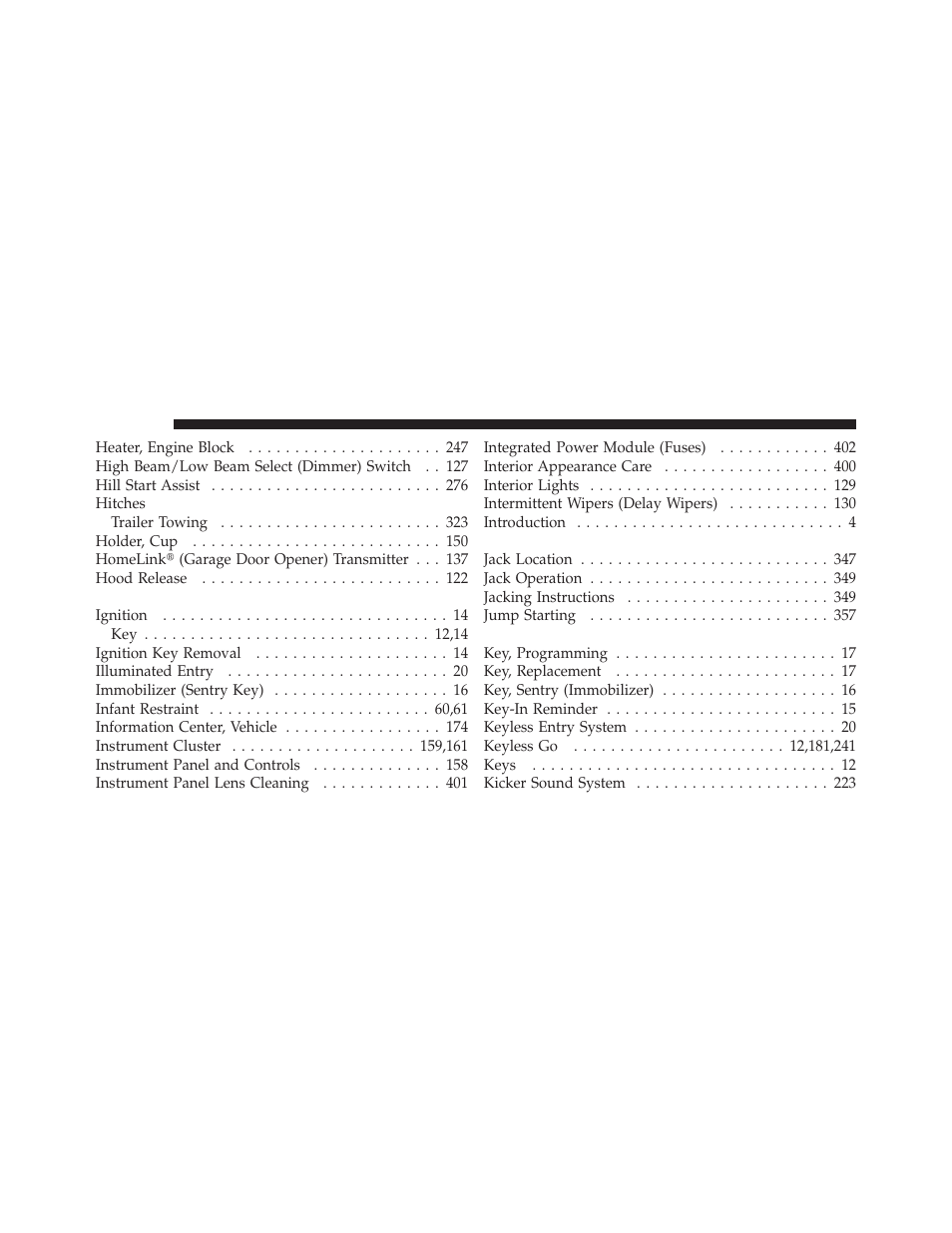 Dodge 2010 Challenger User Manual | Page 457 / 469