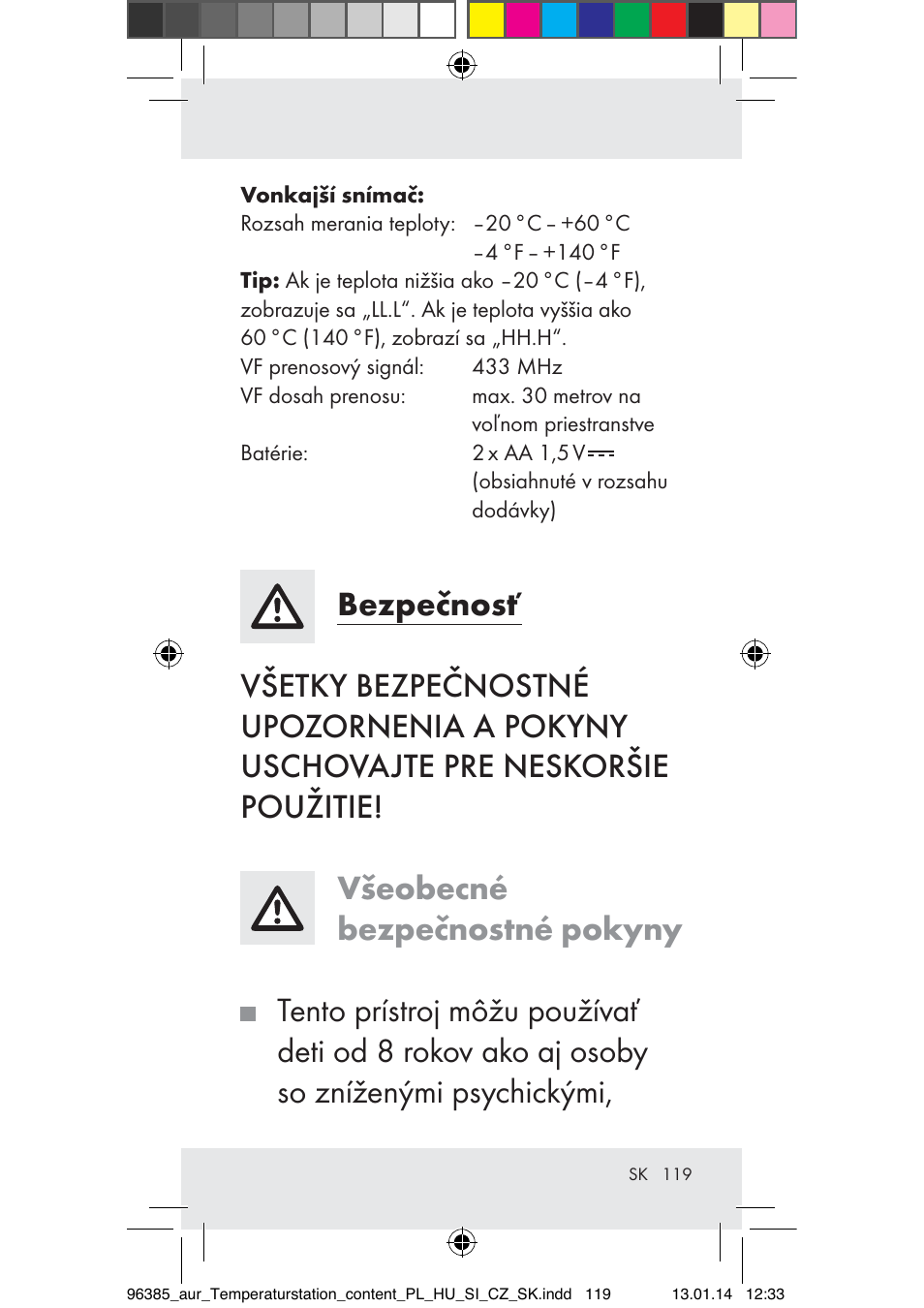 Auriol Z31743A_B User Manual | Page 119 / 159