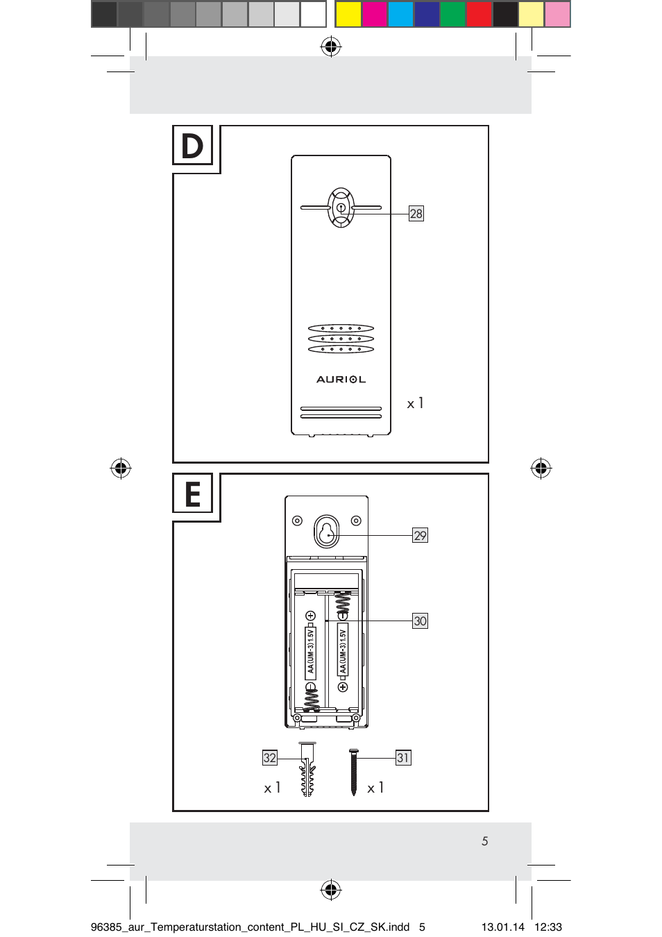 Auriol Z31743A_B User Manual | Page 5 / 159