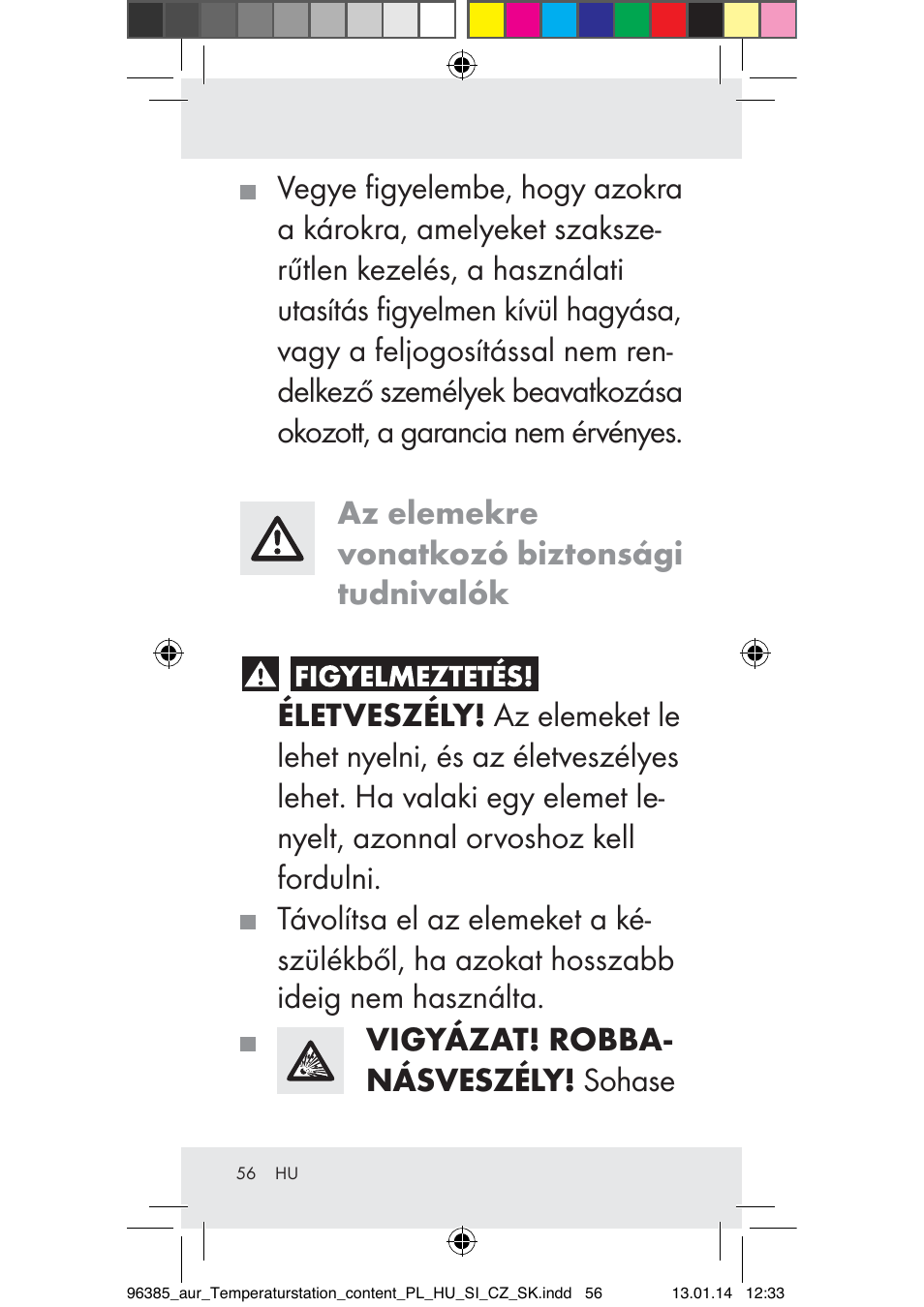 Auriol Z31743A_B User Manual | Page 56 / 159