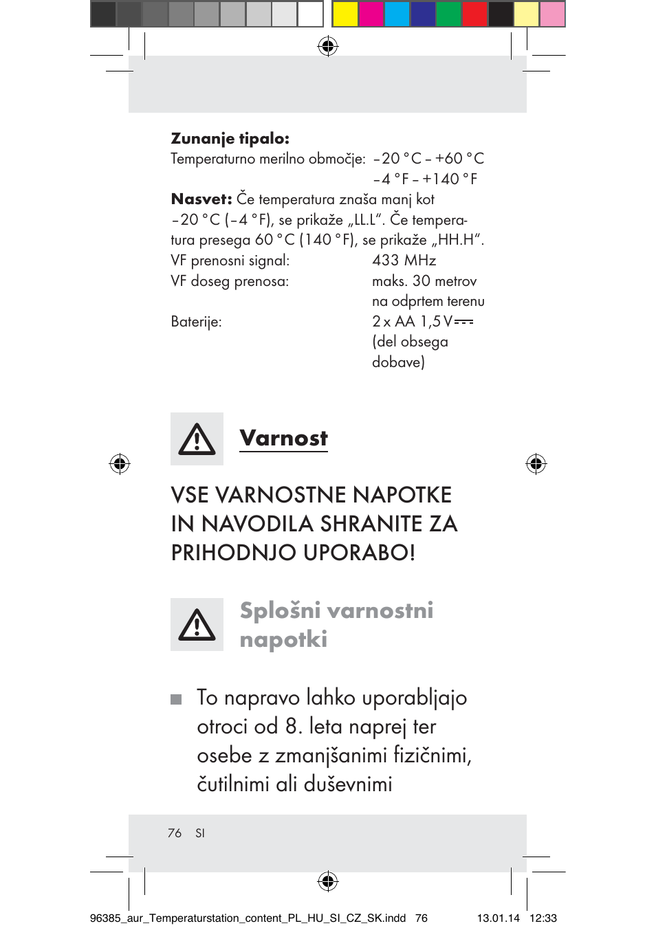 Auriol Z31743A_B User Manual | Page 76 / 159